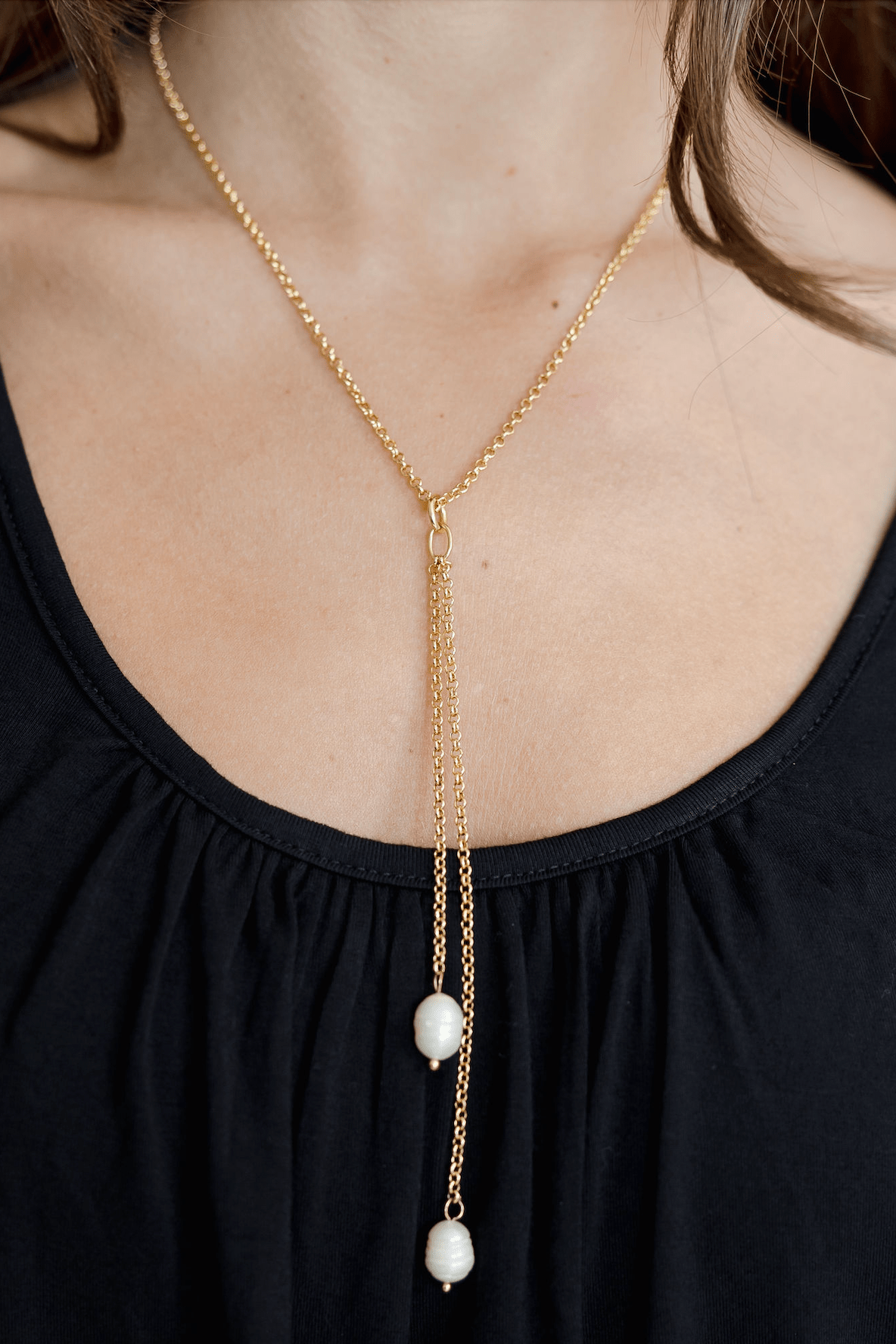 Bella Pearl Lariat Necklace - Mainstream Boutique