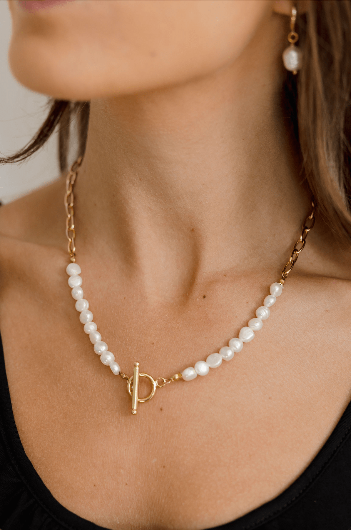 Bella Freshwater Pearl Huggie Earrings - Mainstream Boutique