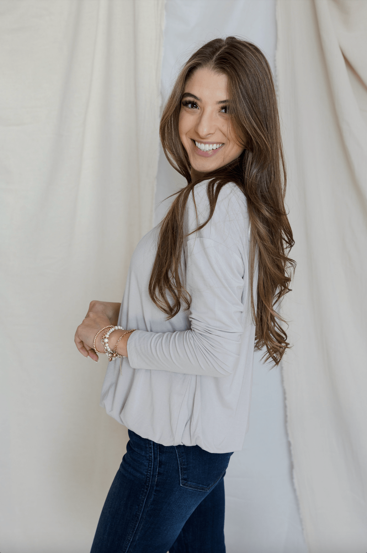 Flatter - Me - Crazy Bubble Top - Silver Lining - Mainstream Boutique