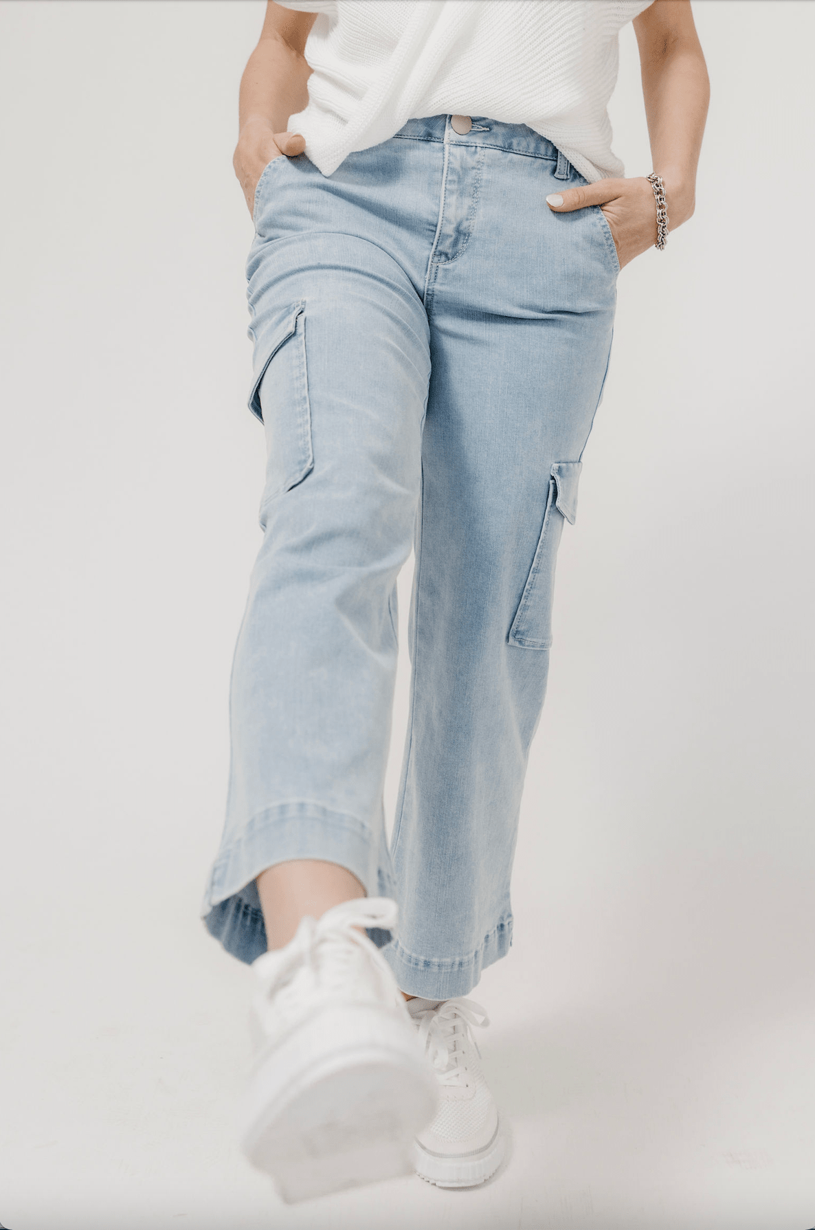 High Rise Cargo Wide Leg - Mainstream Boutique