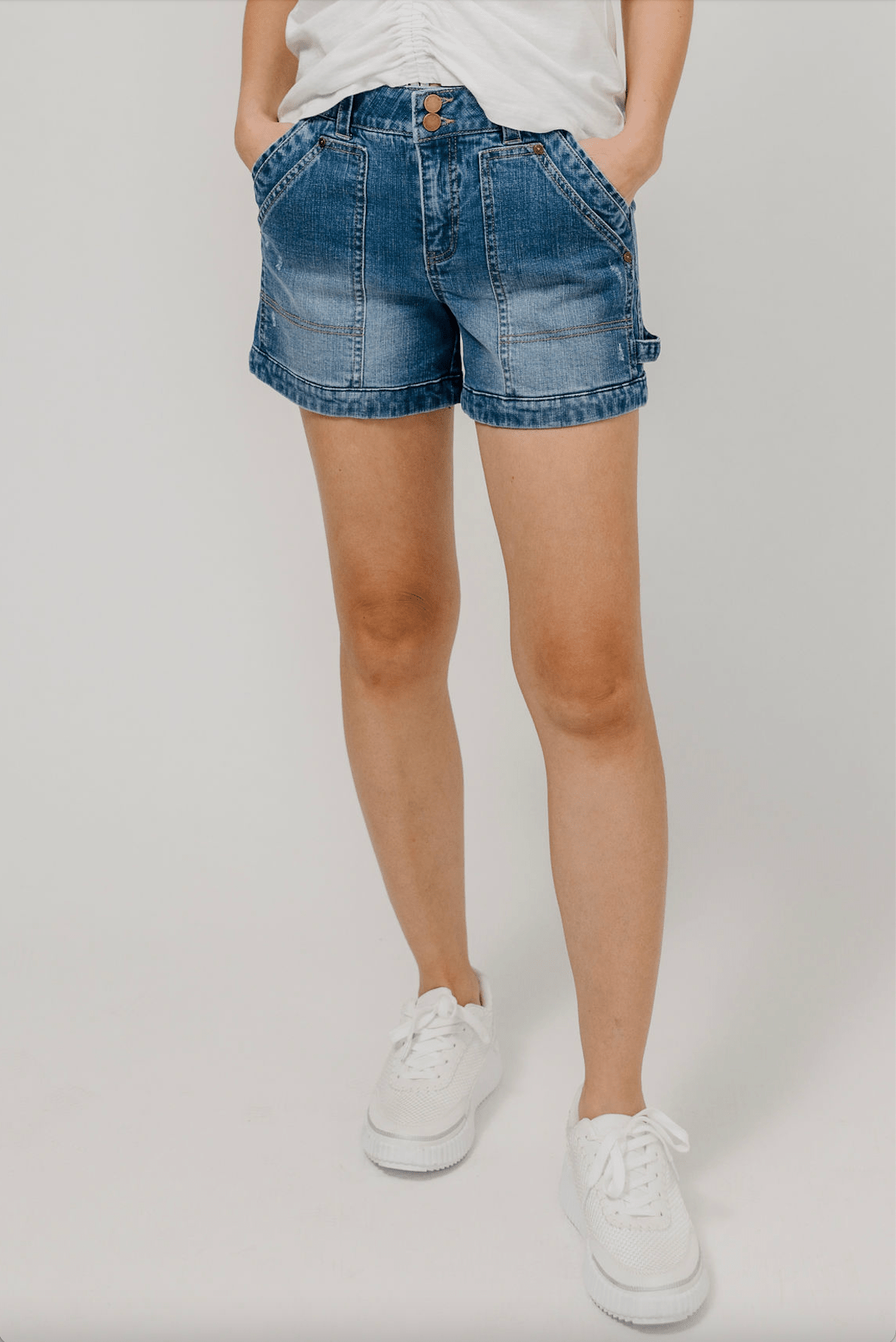 Double Button Carpenter Short - Mainstream Boutique