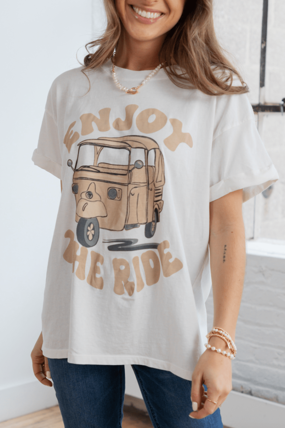 Enjoy The Ride Graphic Tee - Mainstream Boutique