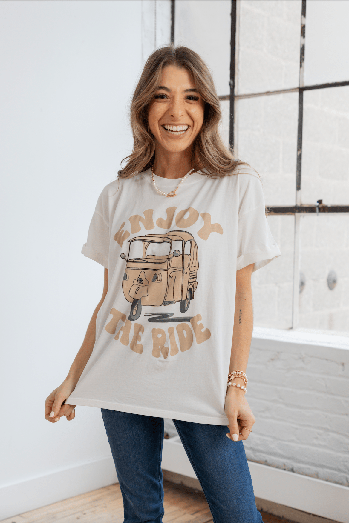 Enjoy The Ride Graphic Tee - Mainstream Boutique