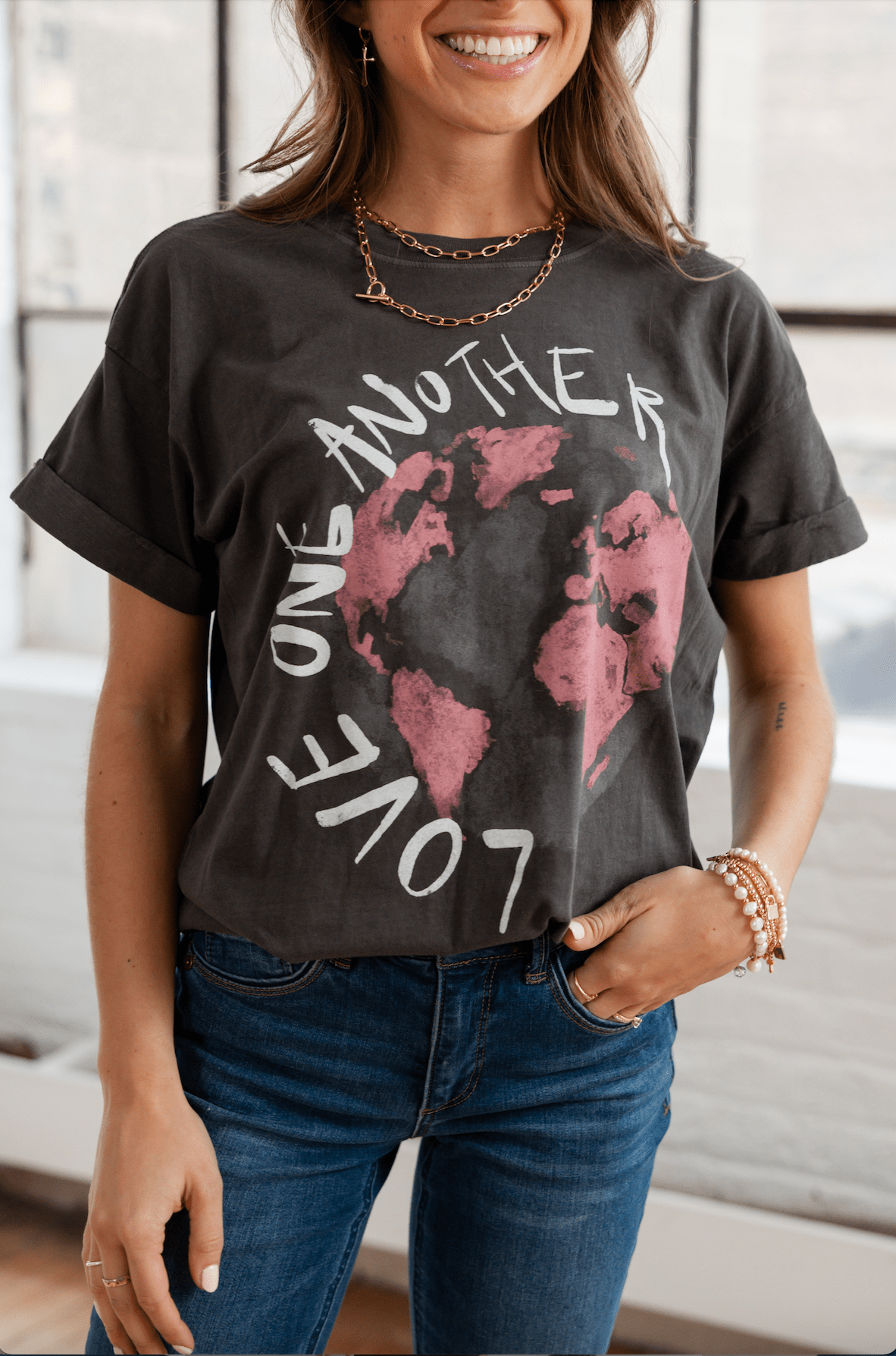 Love One Another Graphic Tee - Mainstream Boutique