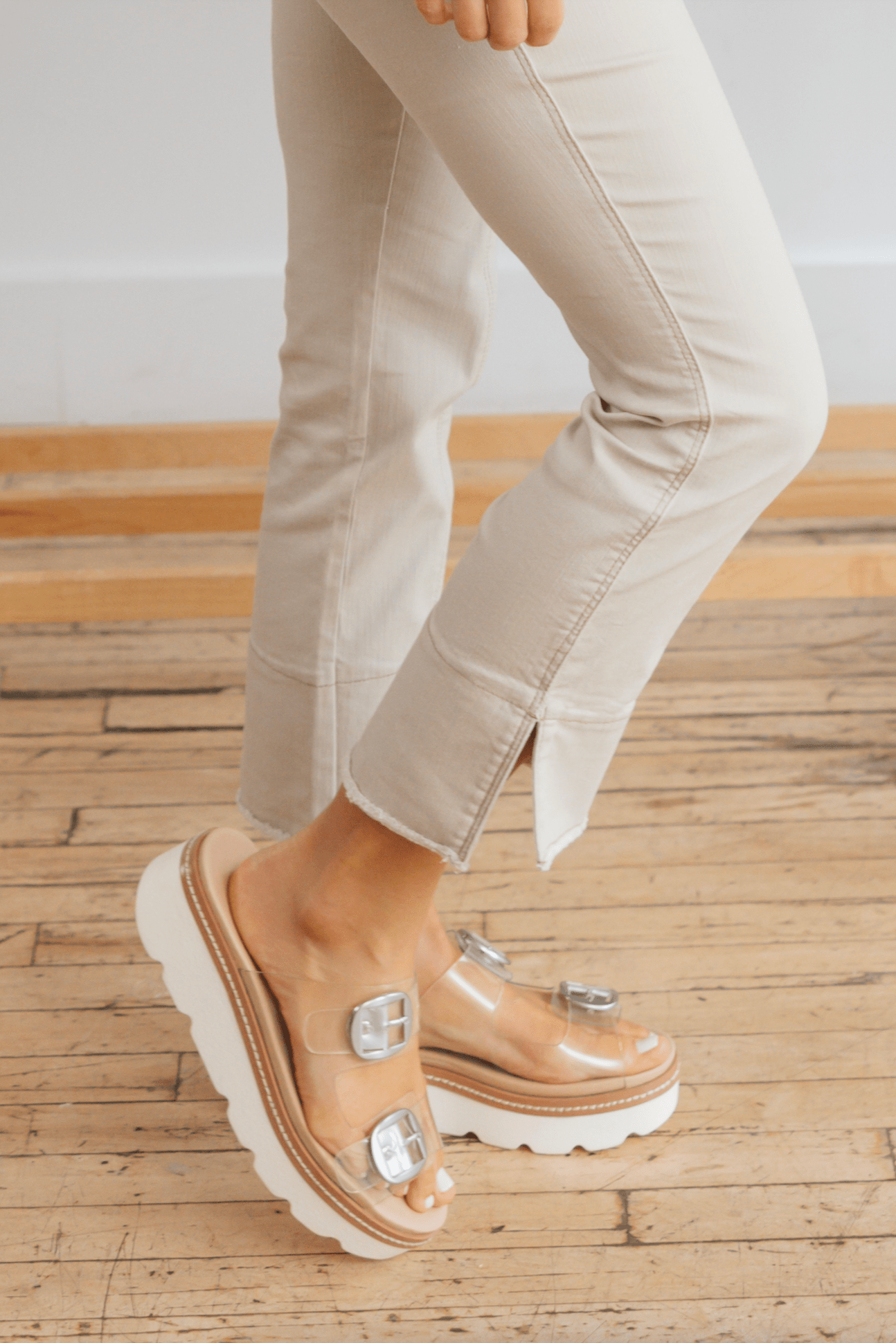 Kick Flare With Pintuck Seam - Mainstream Boutique