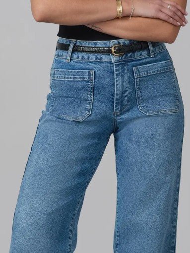 Lola Colette Morning Light High Rise Wide Leg Denim - Mainstream Boutique