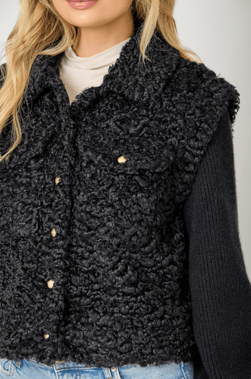 Mixed Media Sweater Jacket - Mainstream Boutique