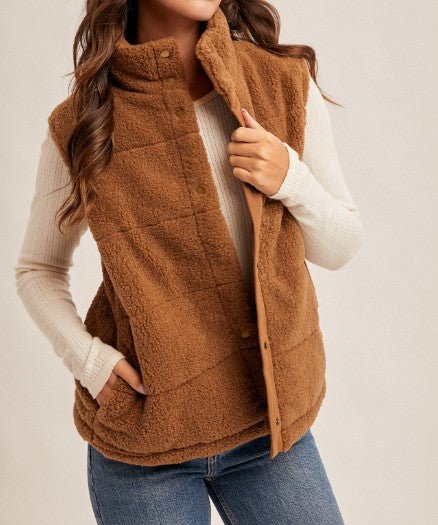 Cinnamon Trail Puffer Vest - Mainstream Boutique