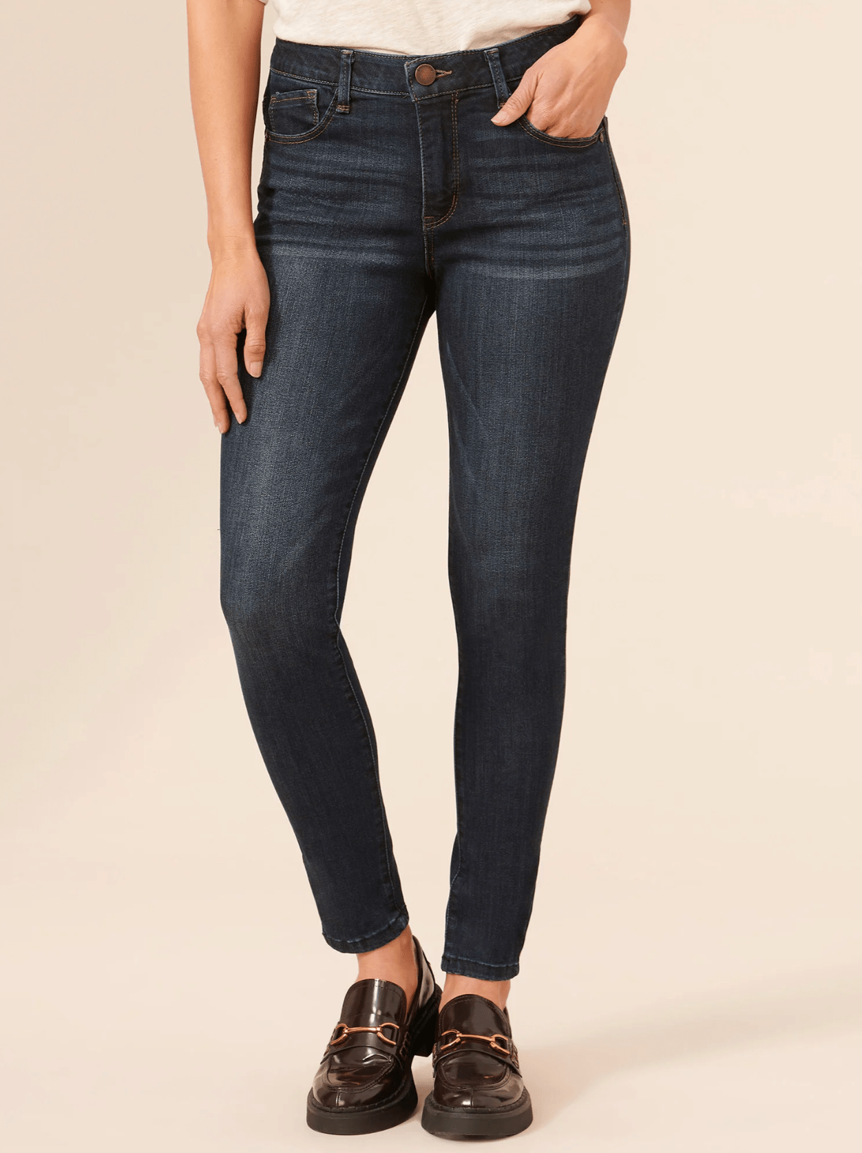 PETITE High Rise Ankle Length Skinny Jean - Mainstream Boutique