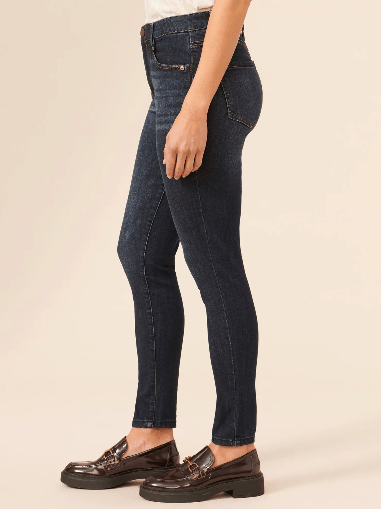 PETITE High Rise Ankle Length Skinny Jean - Mainstream Boutique