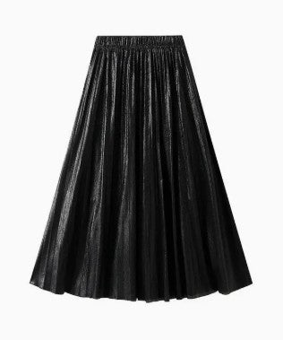 Luxe Lumière Pleated Midi Skirt - Mainstream Boutique