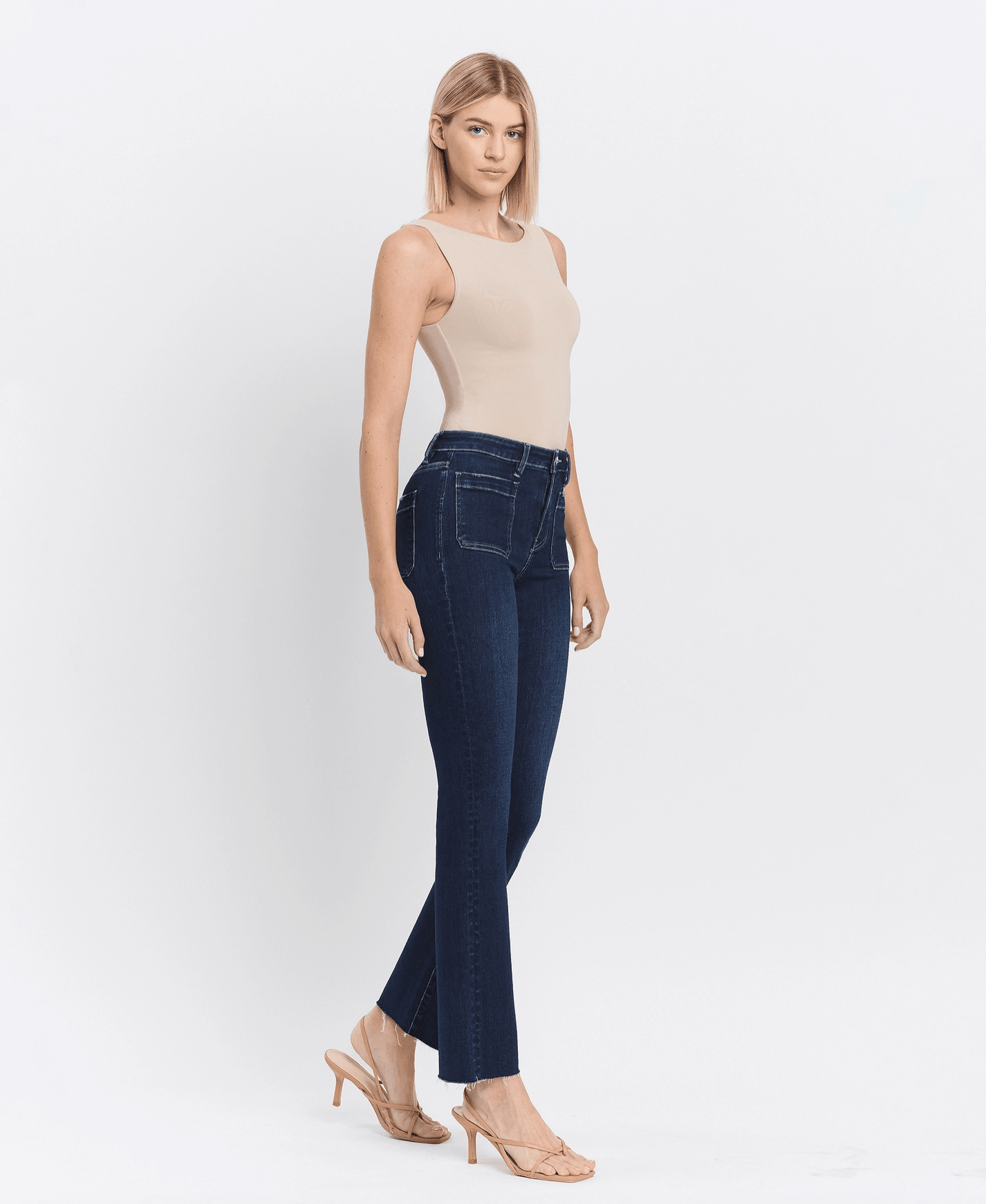 High Rise Mini Bootcut Jeans - Mainstream Boutique