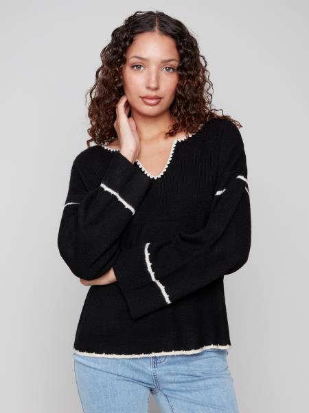Midnight Edge Sweater - Mainstream Boutique