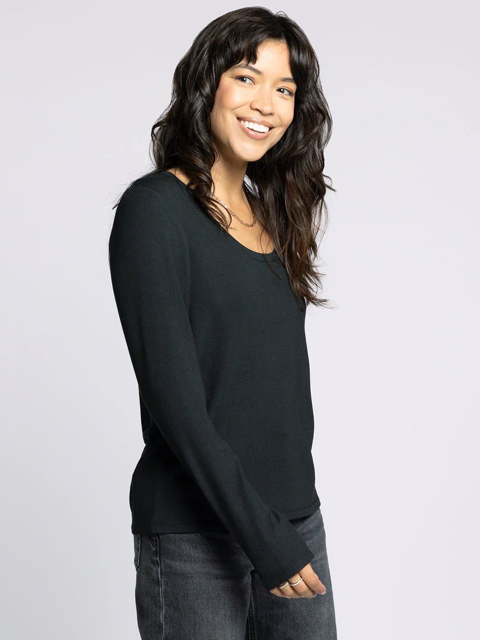 Thread & Supply Lauren Top - Black - Mainstream Boutique