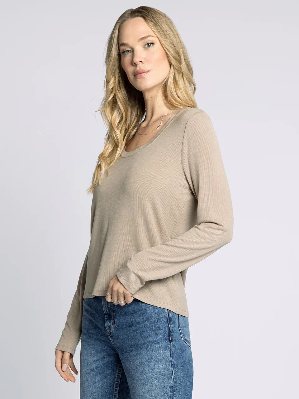 Thread & Supply Lauren Top - Taupe - Mainstream Boutique