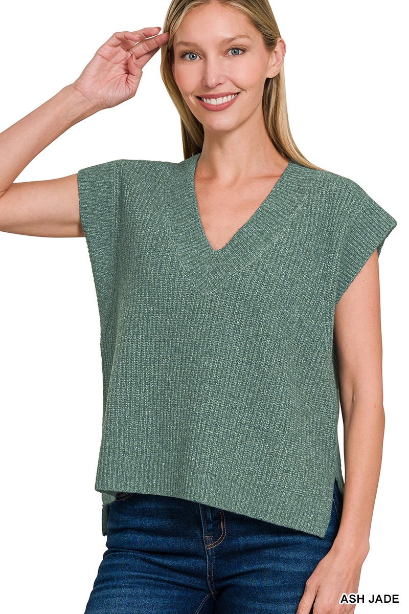 Oversized Sweater Vest - Mainstream Boutique