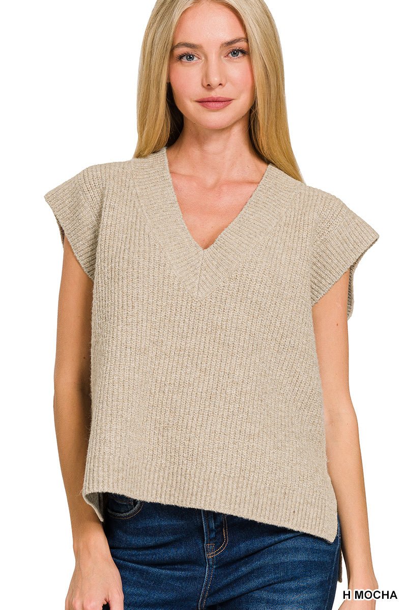 Oversized Sweater Vest - Mainstream Boutique