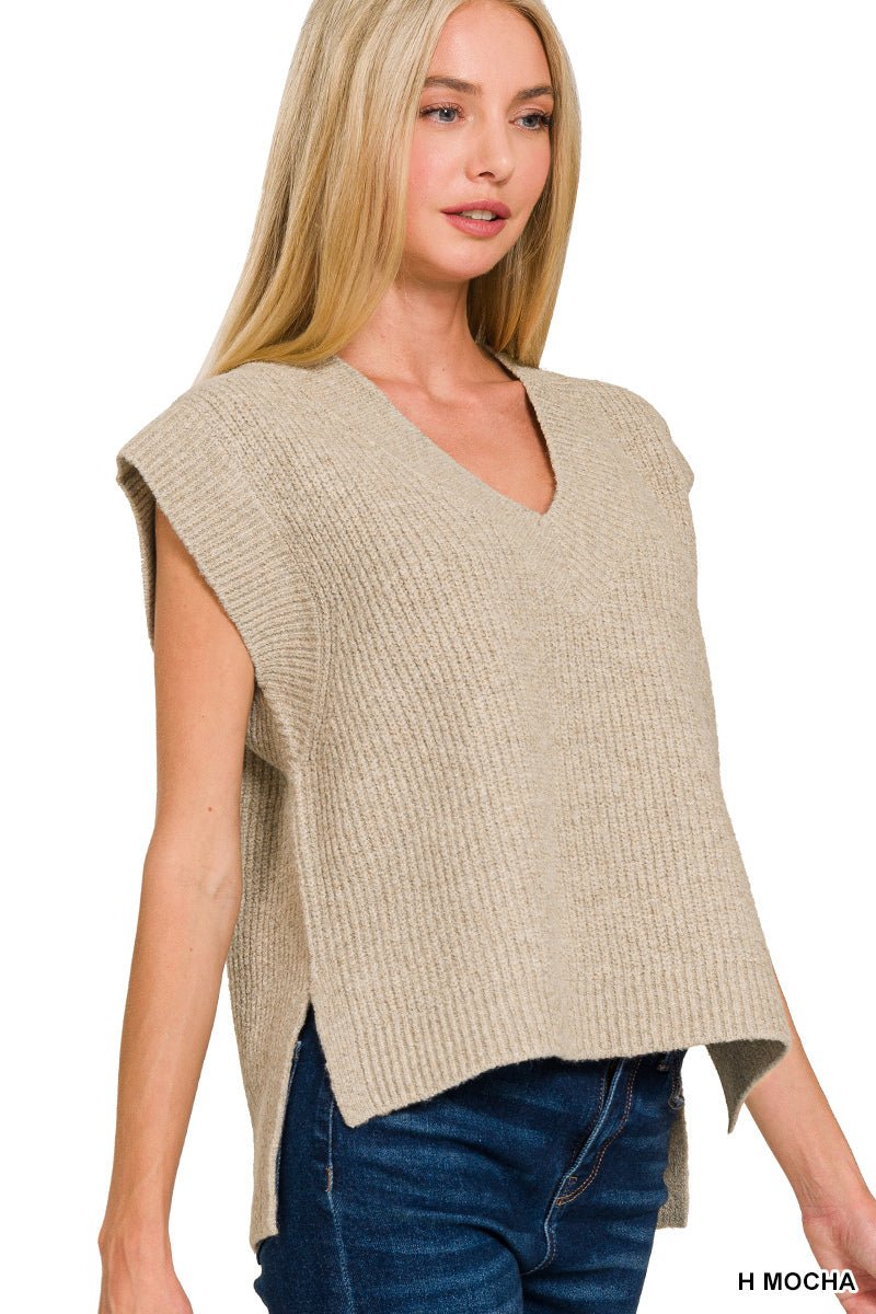 Oversized Sweater Vest - Mainstream Boutique