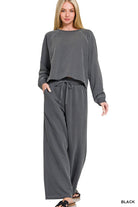 French Terry Pullover And Pants Set - Mainstream Boutique
