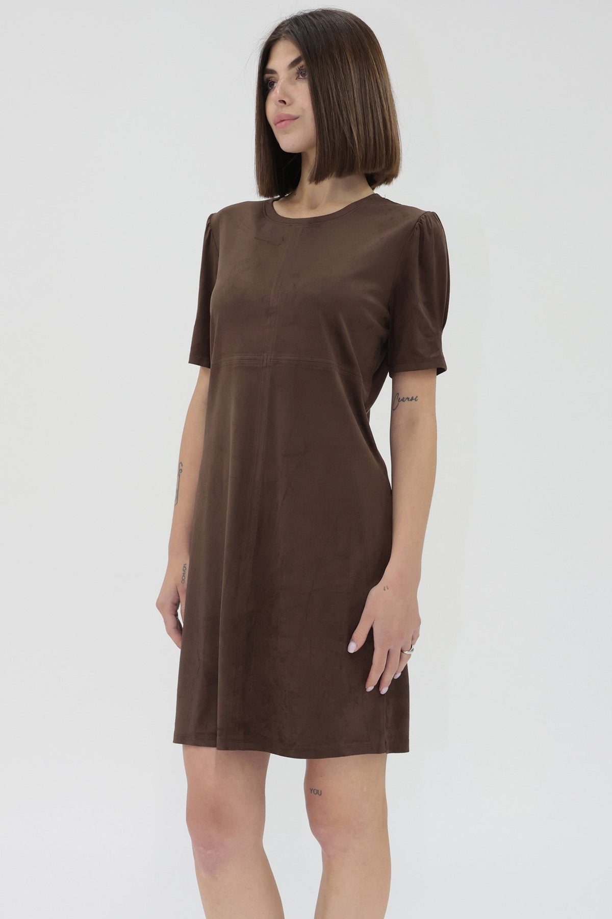 Another Love Demi Suede Dress - Coffee Bean - Mainstream Boutique