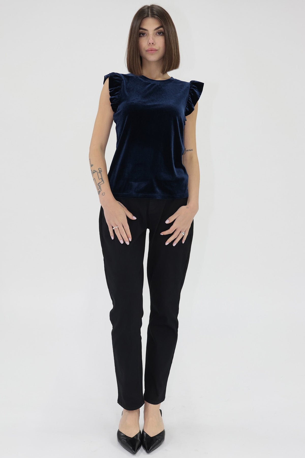 Another Love North Velvet Top - Blue Depths - Mainstream Boutique