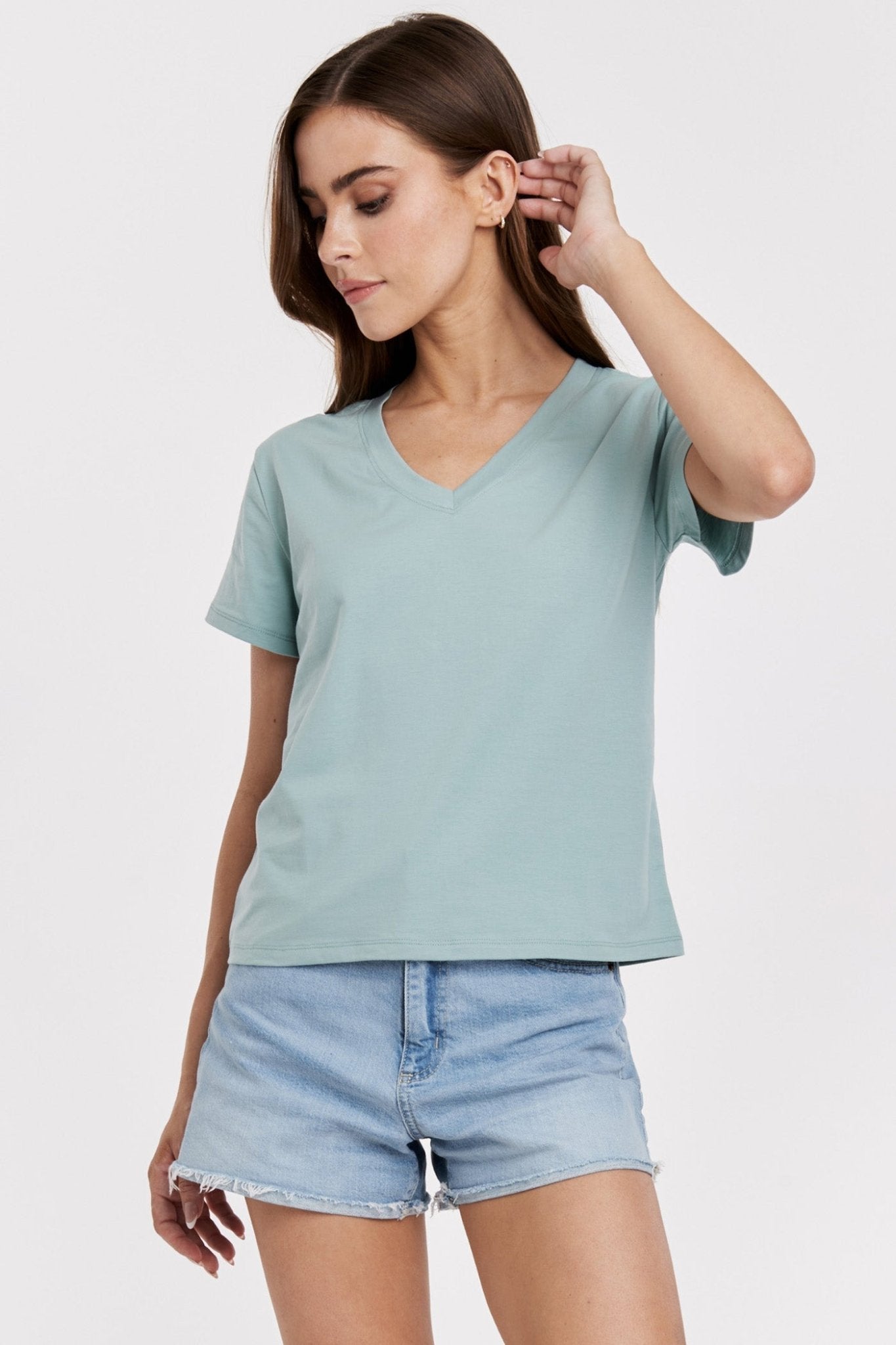 Another Love Amaya Tee - Aquamarine - Mainstream Boutique