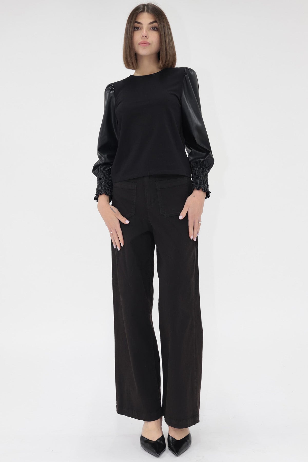 Another Love Giovana Vegan Leather Top - Mainstream Boutique