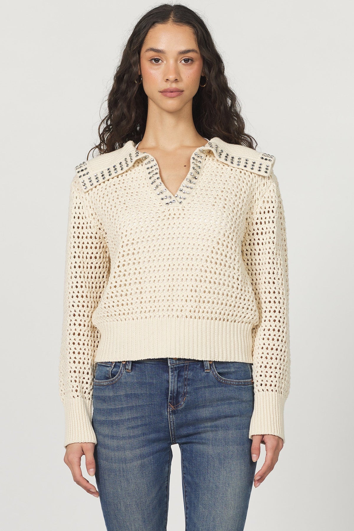 Another Love Emeline Novelty Sweater - Vintage Cream - Mainstream Boutique
