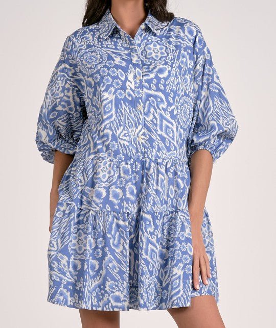 Indigo Breeze Shirt Dress - Mainstream Boutique