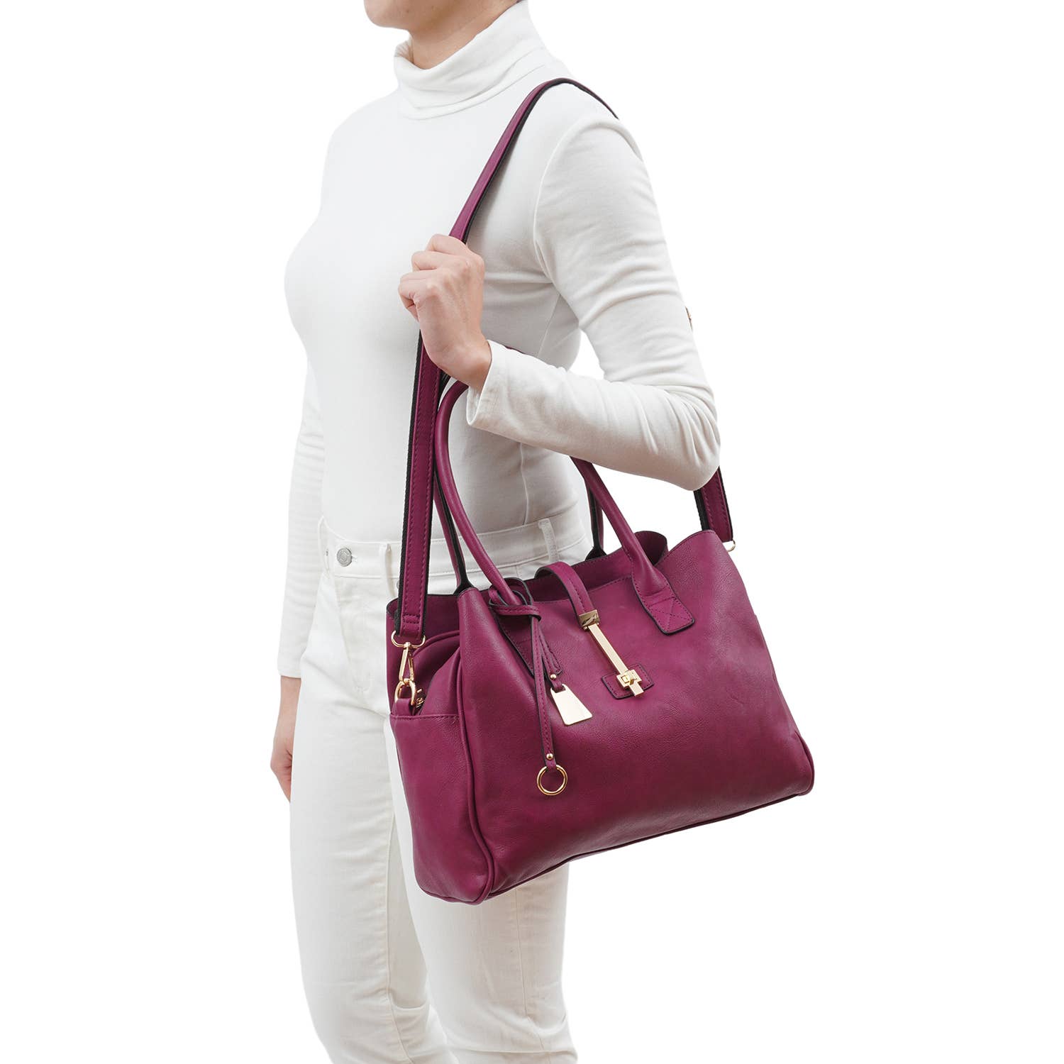 Jasmine Structured 3 - Compartment Satchel - Mainstream Boutique
