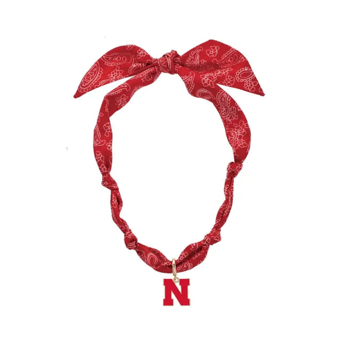 Nebraska Logo Bandana Scarf Necklace - Mainstream Boutique