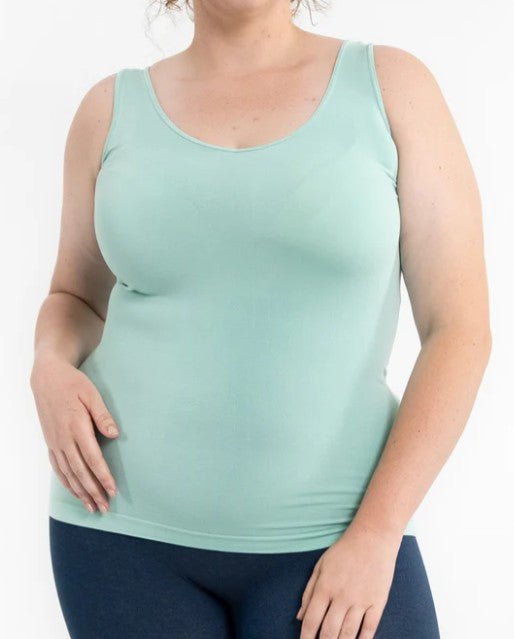 V - neck, Scoop Neck Reversible Tank - Mainstream Boutique