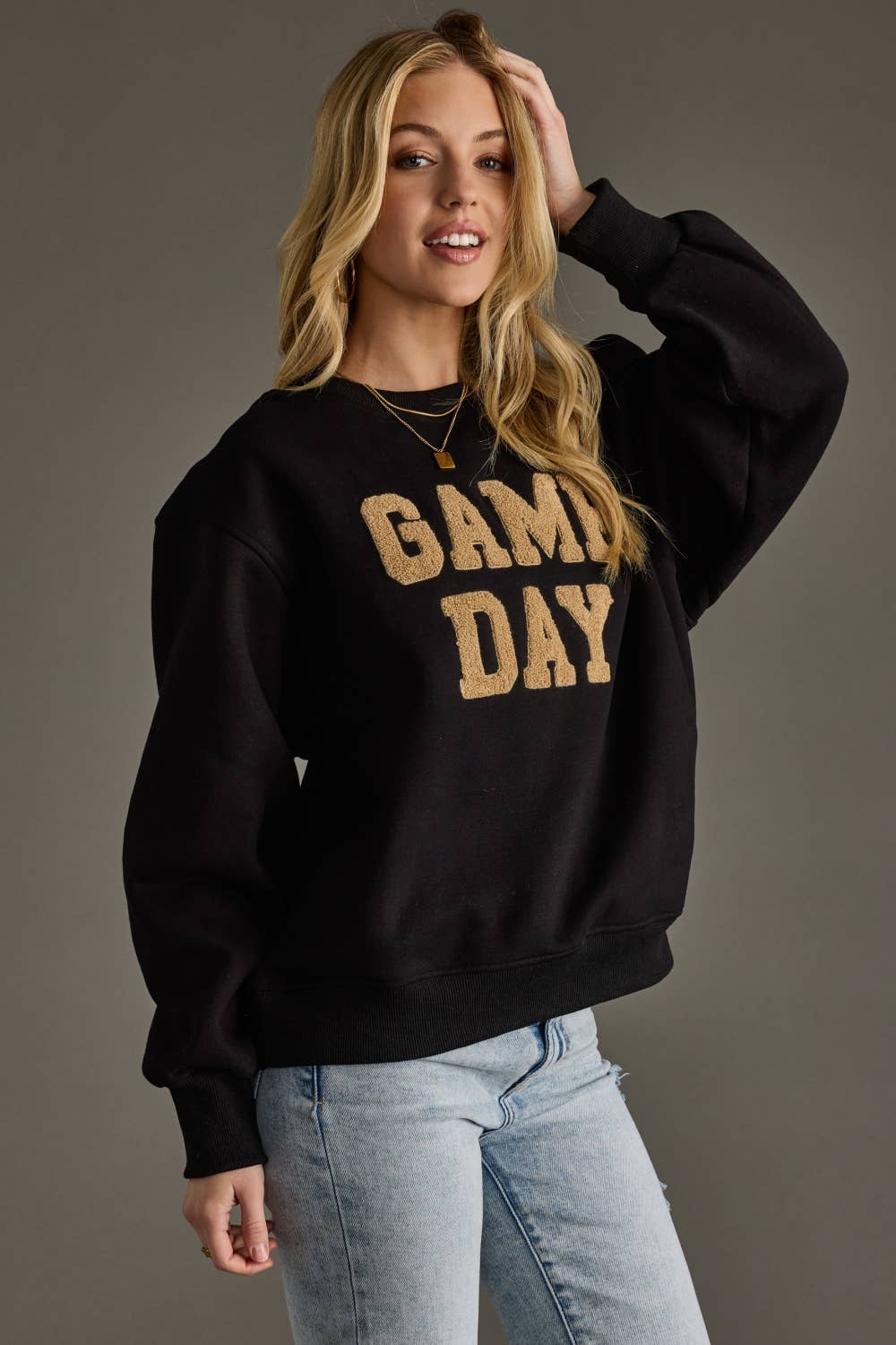 Black Game Day Sweatshirt - Mainstream Boutique
