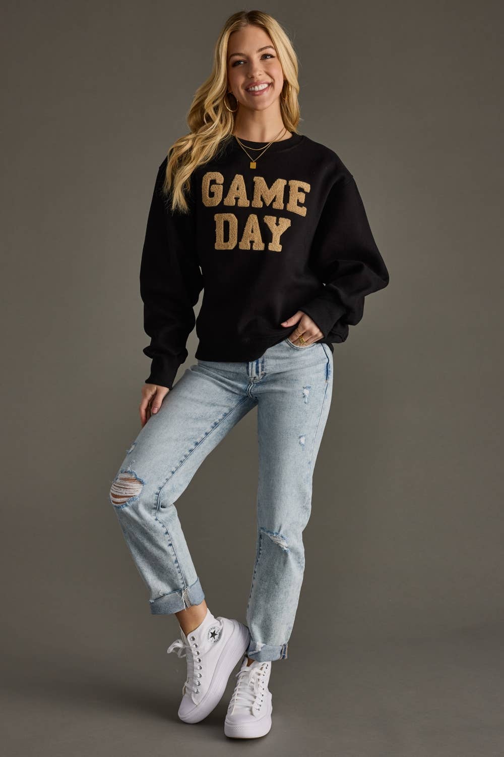 Black Game Day Sweatshirt - Mainstream Boutique