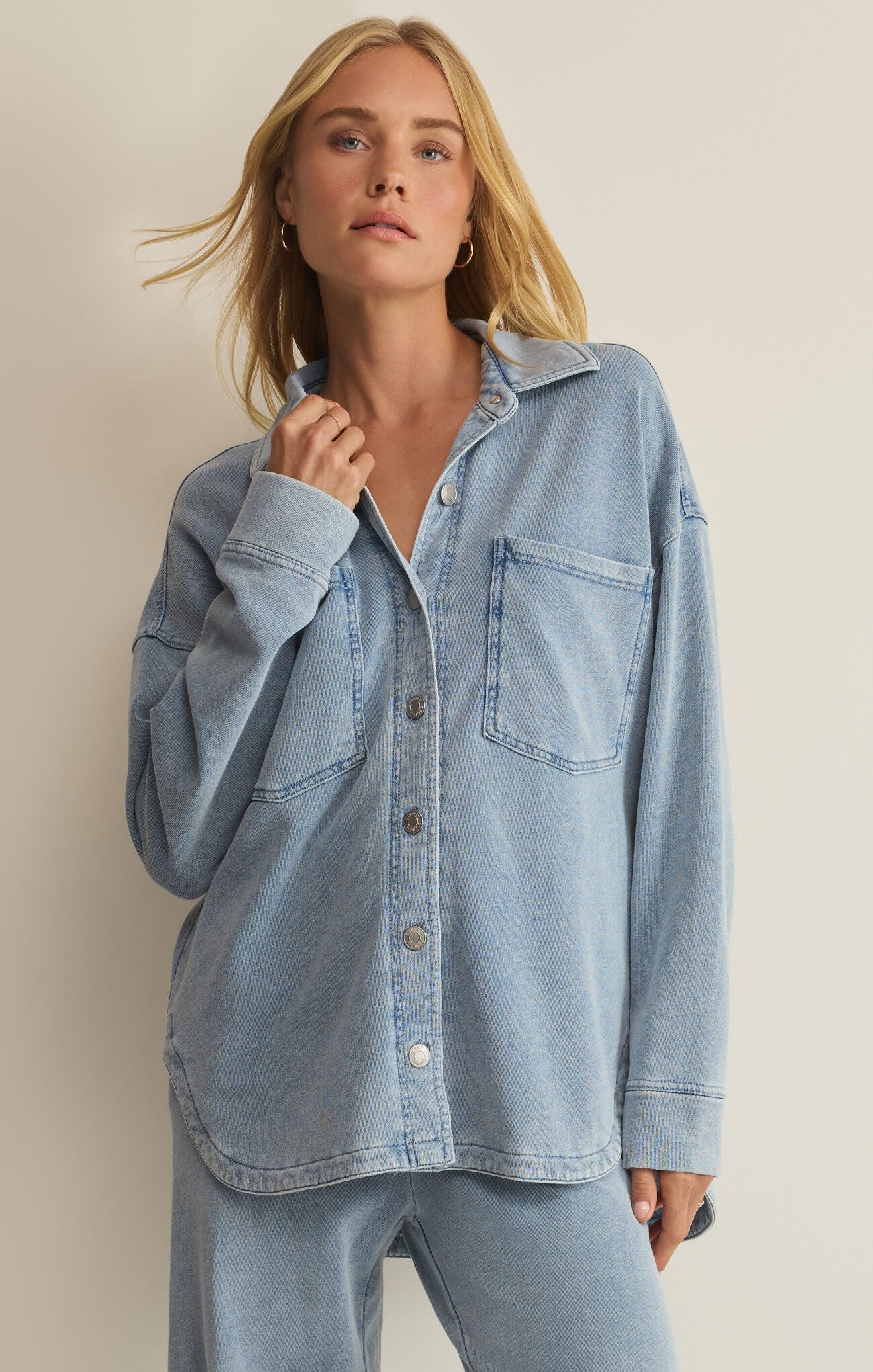 All Day Knit Denim Jacket - Mainstream Boutique