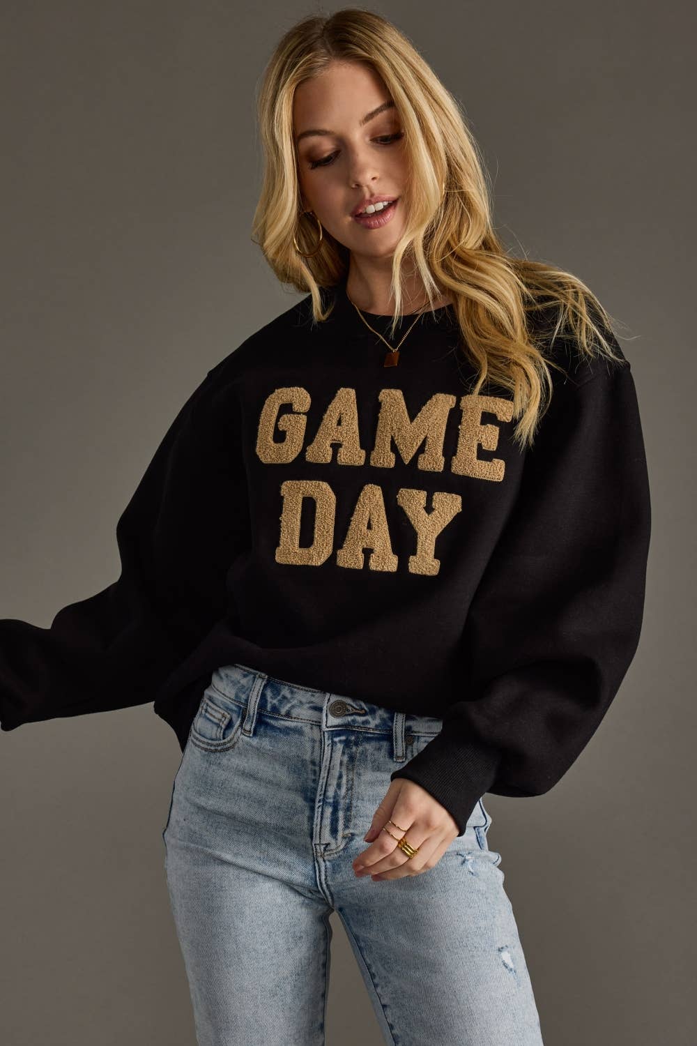 Black Game Day Sweatshirt - Mainstream Boutique