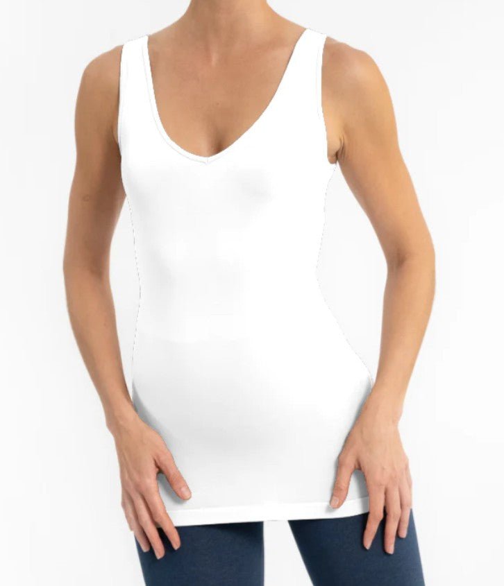 V - neck, Scoop Neck Reversible Tank - Mainstream Boutique