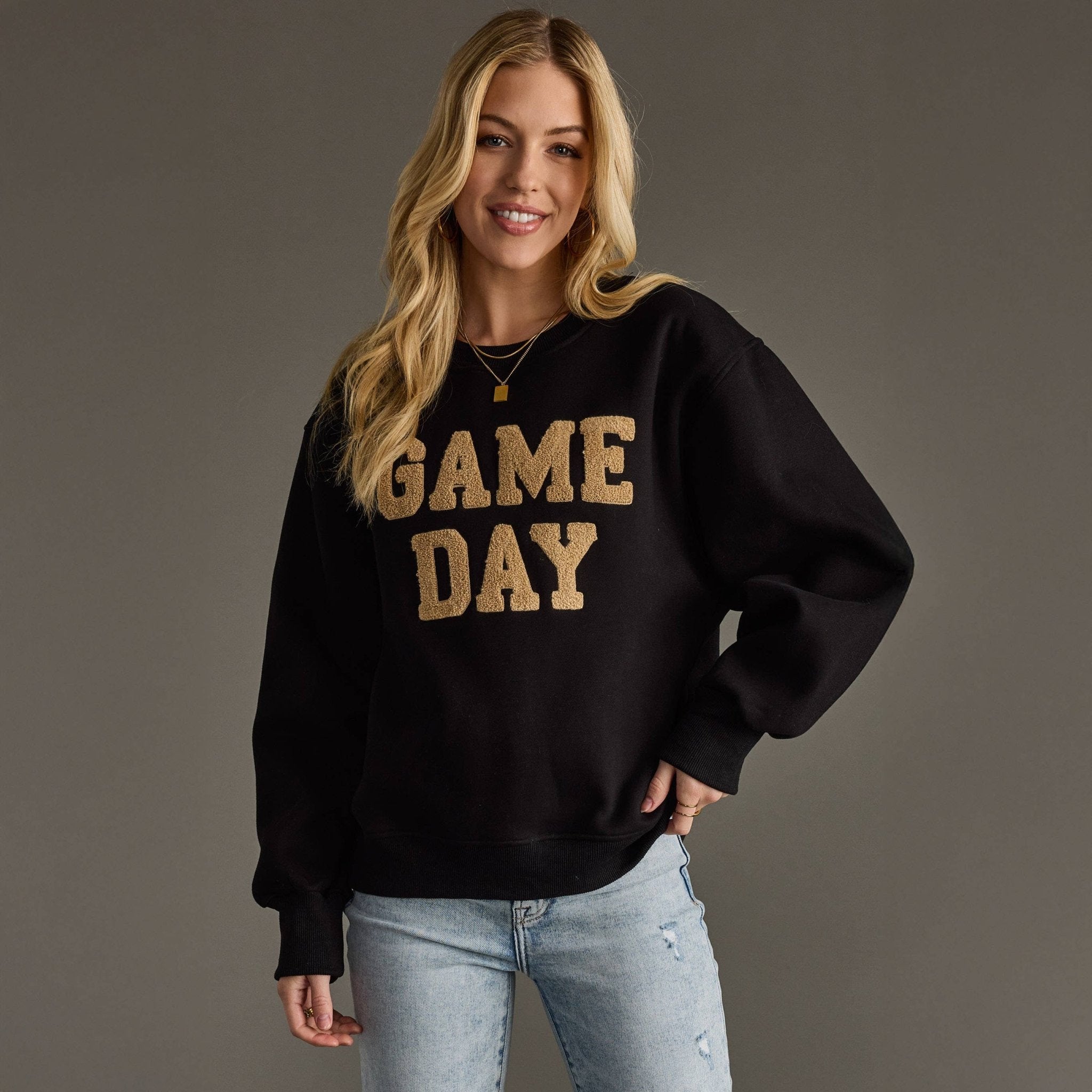 Black Game Day Sweatshirt - Mainstream Boutique