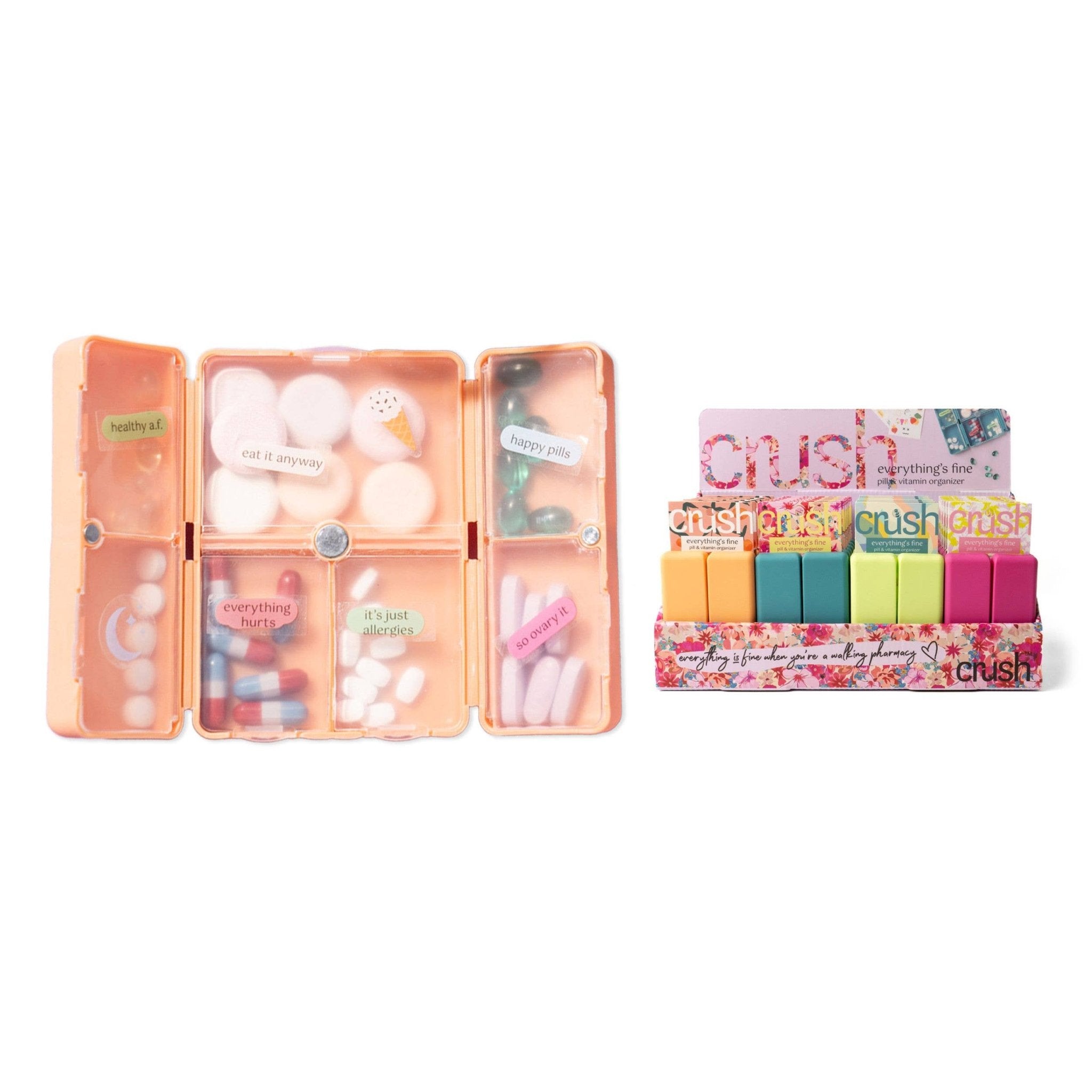 Crush Everything's Fine Pill & Vitamin Case - Mainstream Boutique