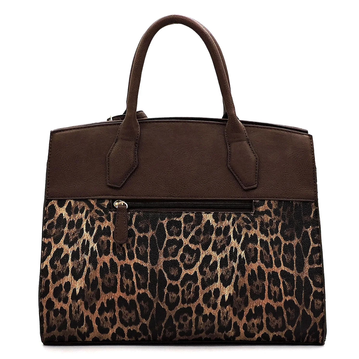 Elizabeth Leopard Padlock 2 - in - 1 Satchel - Mainstream Boutique