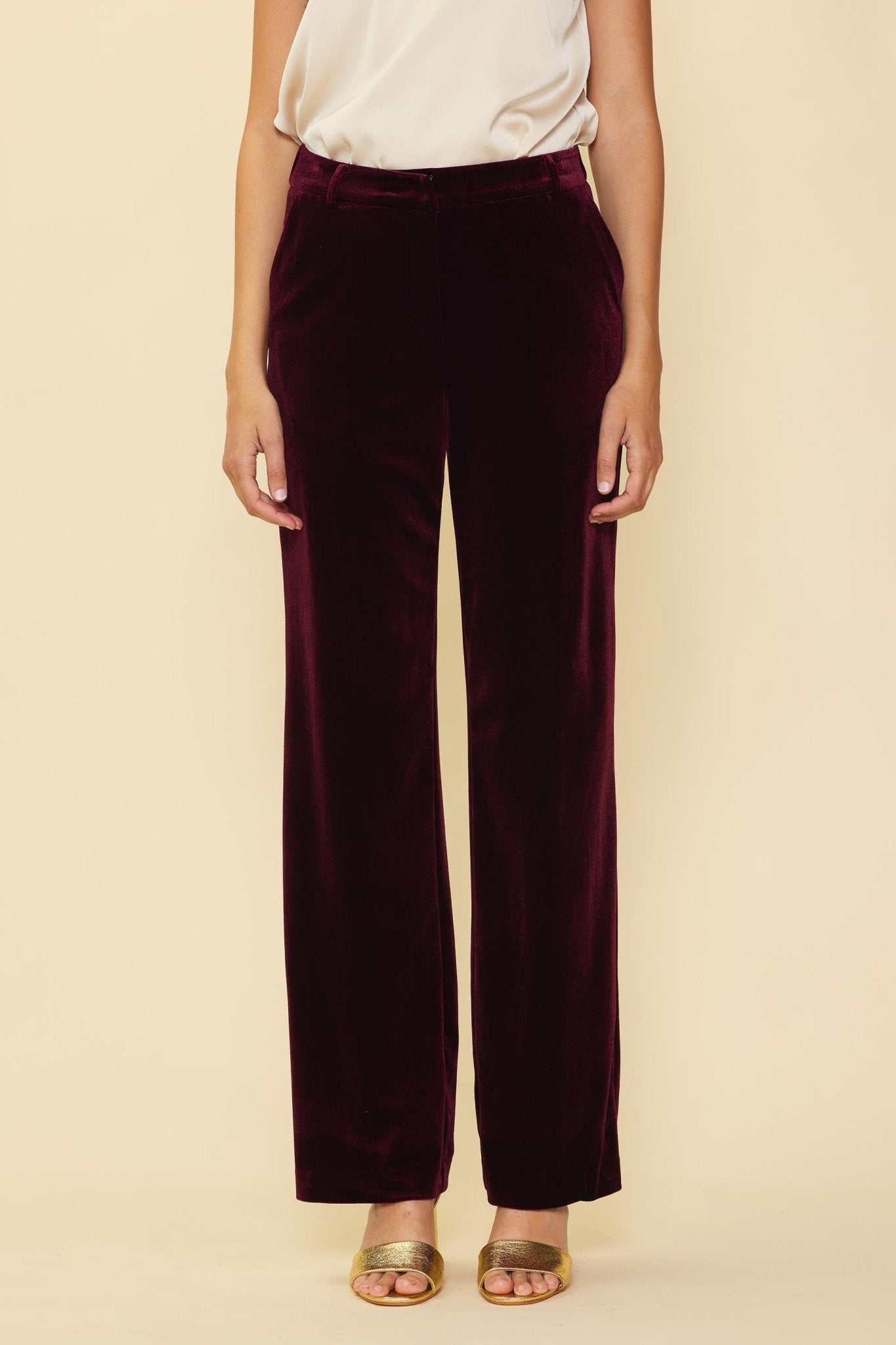 Velvet Straight Fit Pants - Mainstream Boutique