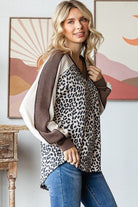 V - Neck Ribbed Color Block Top - Mainstream Boutique