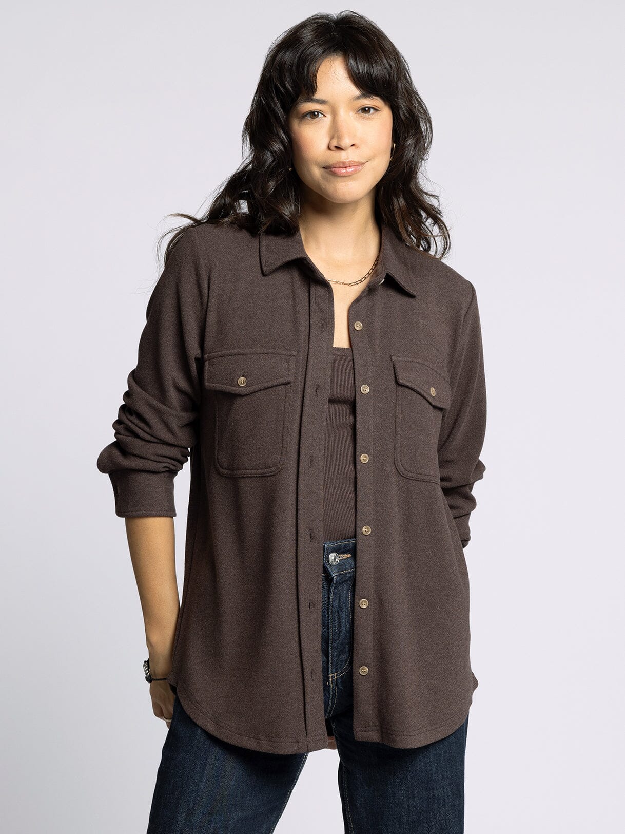 Cozy Soft Button Down Top - Mainstream Boutique