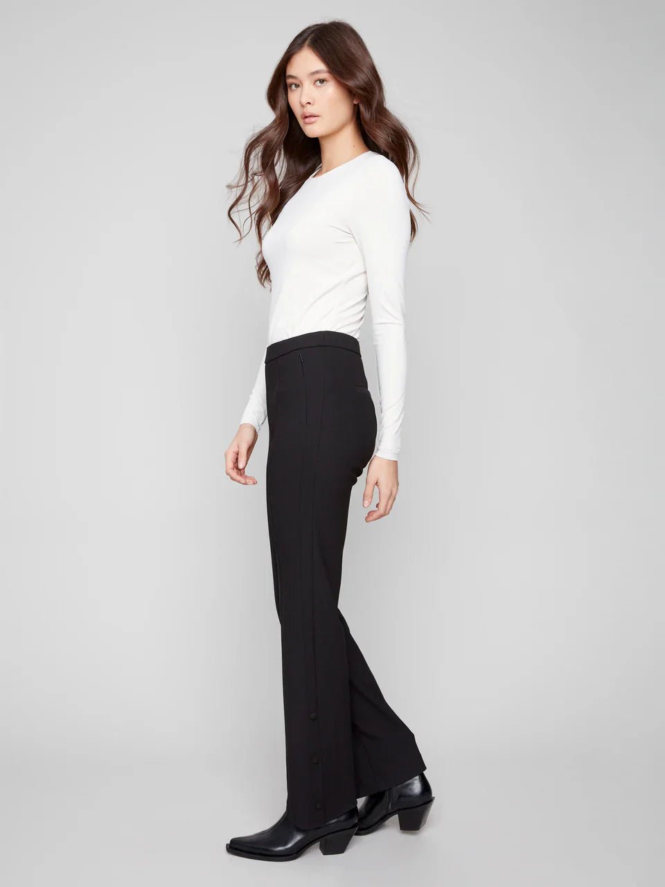 Gutsy Crepe Flare Pants - Mainstream Boutique