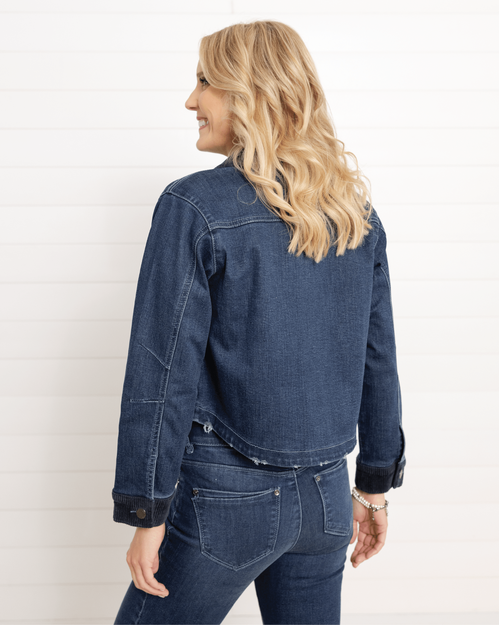Mac And Me Oversized Pocket Jacket W/ Corduroy - Mainstream Boutique