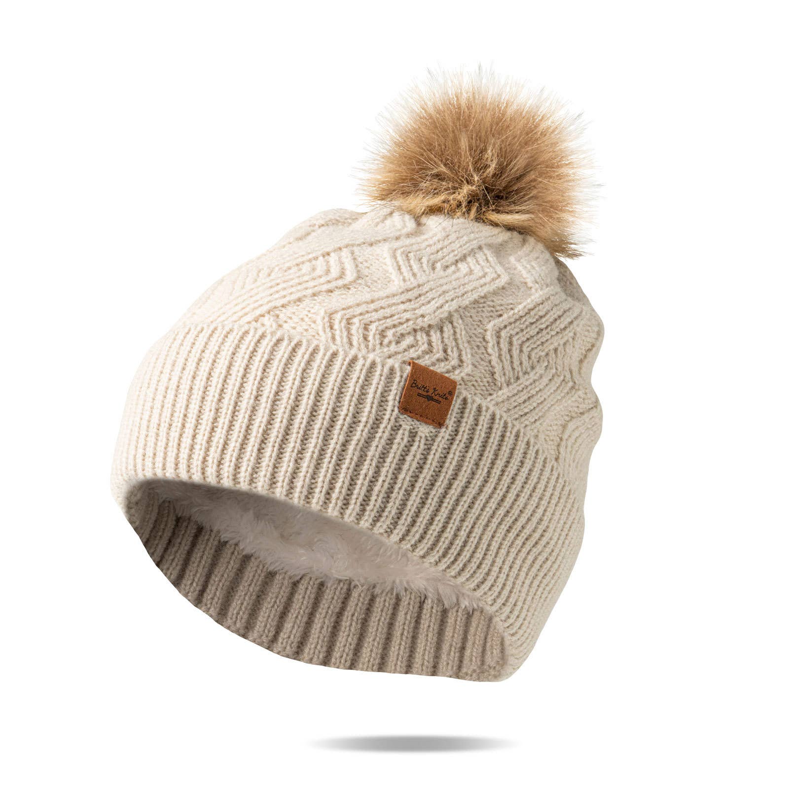 Diamond Weave Pom Hat - Mainstream Boutique