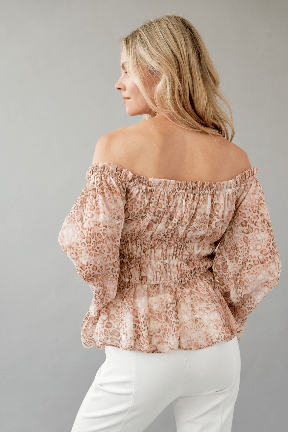 Off Shoulder Leopard Top - Mainstream Boutique