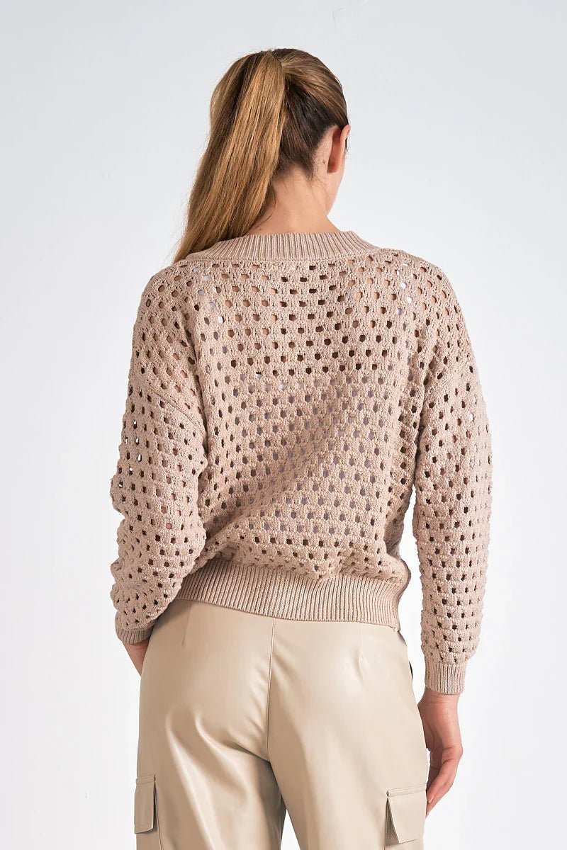 Sweater Cardigan Zip Up - Mainstream Boutique