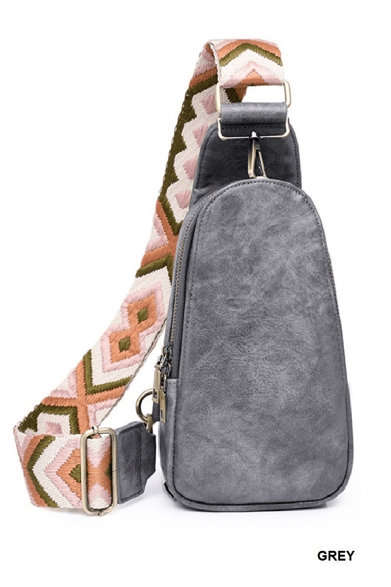 Vegan Leather Crossbody Bag - Mainstream Boutique