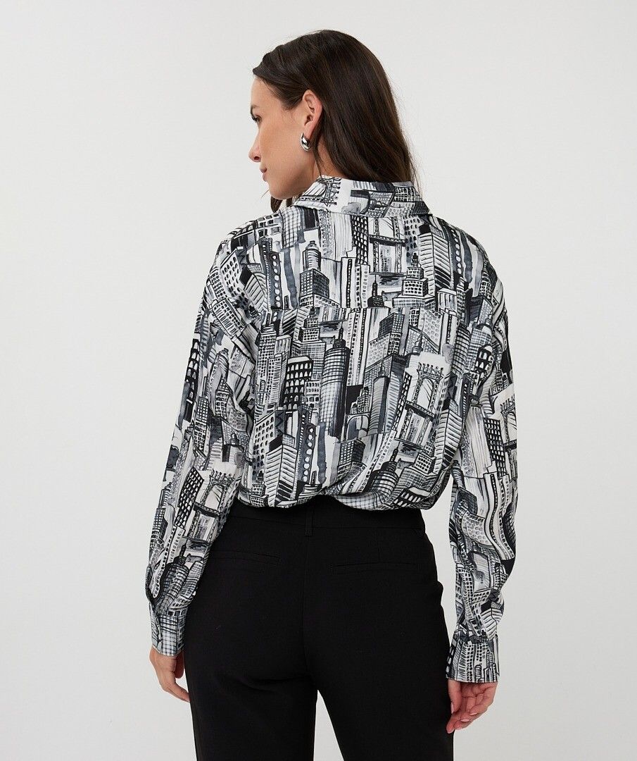 Blouse City Print - Mainstream Boutique